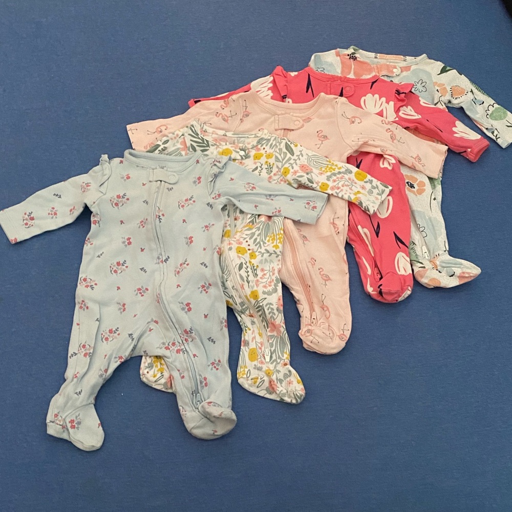 Footie pajama bundle of 5